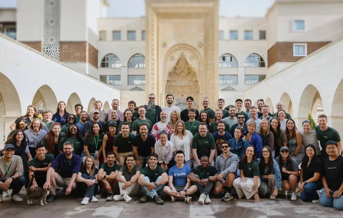 The Buffer team gathered at their 2025 retreat in Turkey