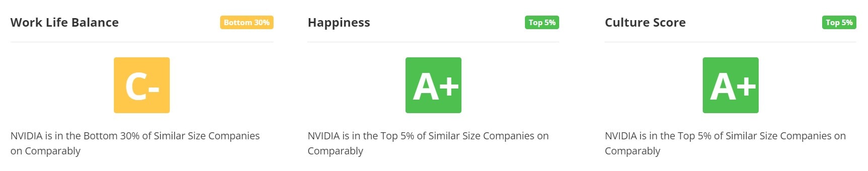 NVIDIA Work Life Balance