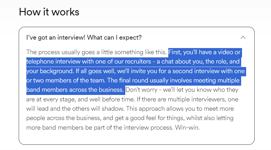 How Spotify-Interviews Job Applicants
