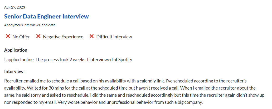 Senior Data Engineer Interview